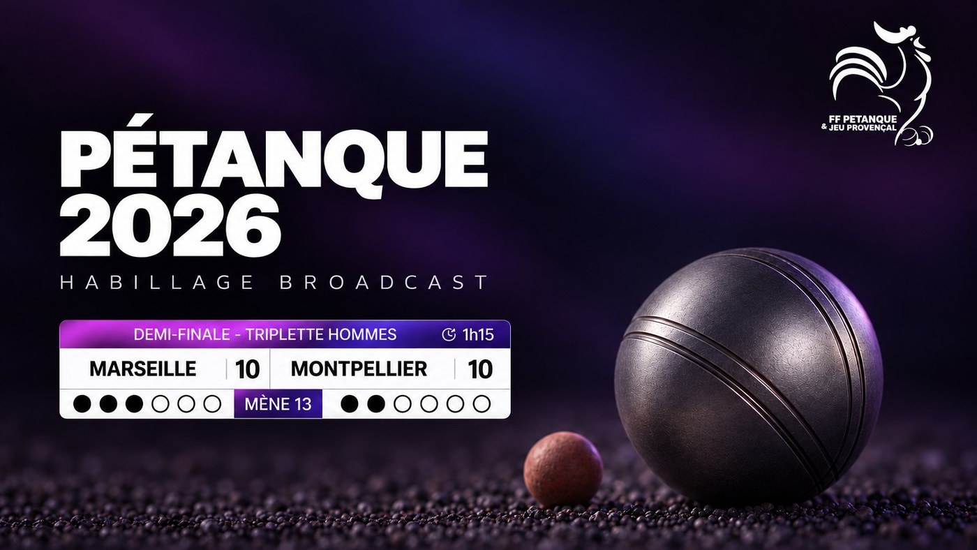 Pétanque 2026 – Habillage broadcast — image du projet